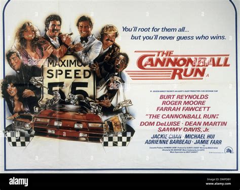 The Cannonball Run Poster For 1981 20th Century Fox Film With Burt
