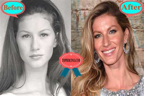 Gisele Bundchen Eye Lift Before And After Top Piercings