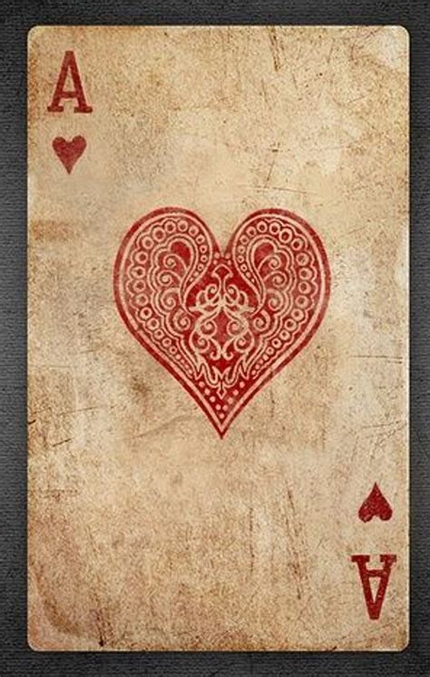 Ace Of Hearts Wallpaper Playing Cards Art Playing Cards Design