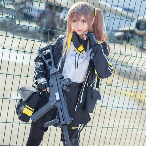 Hot Games Girls Frontline Cosplay Ump45 Cos Halloween Party Cos Women S Individuality Fashion