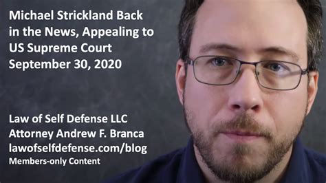 Michael Strickland Back In The News Appealing To Us Supreme Court