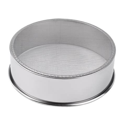 Kitchen Fine Mesh Flour Sifter Stainless Steel Silver Net Flour Sieve