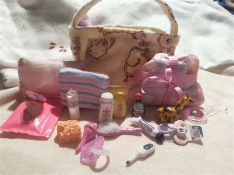 Mini Doll Diaper Bag Baby Doll Accessories Baby Barbie Mini Things