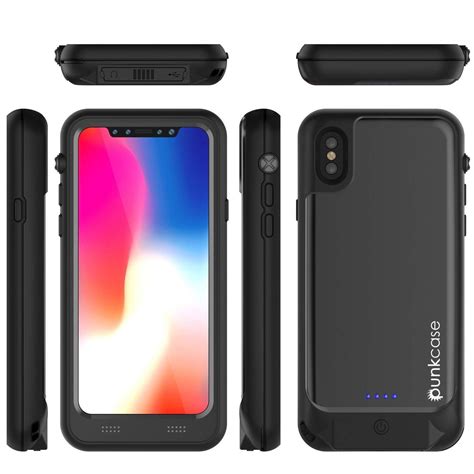 Punkjuice Iphone X Battery Case Waterproof Ip68 Certified Ultra Slim