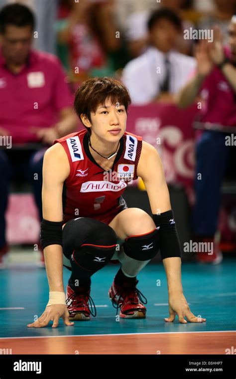 Miyu Nagaoka Jpn 23 August 2014 Volleyball Volleyball World