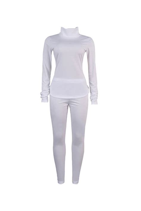 lovely casual basic white two piece pants setlw fashion online for women affordable women s