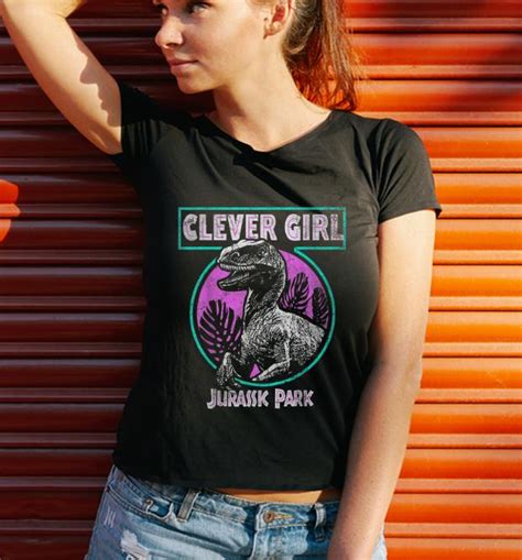 Top Jurassic Park Retro Raptor Clever Girl Shirt Hoodie Sweater