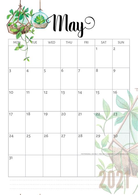 View 21 May 2021 Calendar Printable Aesthetic Sheepcolorbox