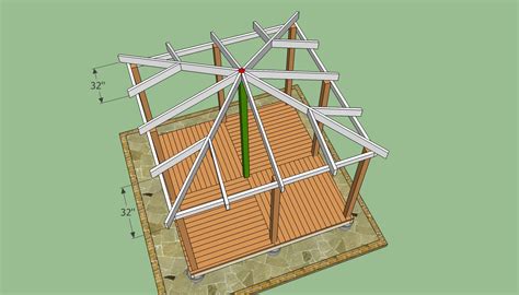 Wooden Gazebo Plans Howtospecialist How To Build Step By Step Diy