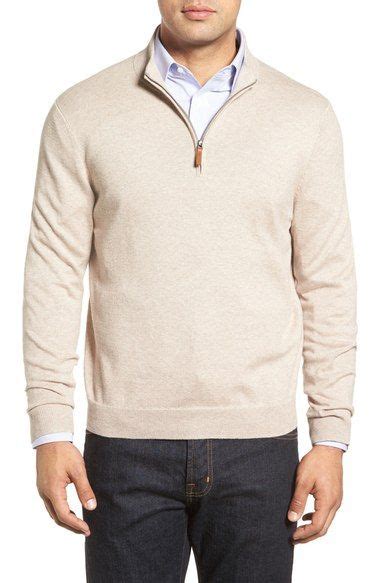 Nordstrom Mens Shop Half Zip Cotton And Cashmere Pullover Regular