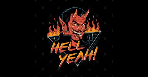 Hell Yeah Devil Sticker Teepublic