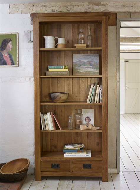 The Original Rustic Solid Oak Large Bookcase Is The Perfect Home For