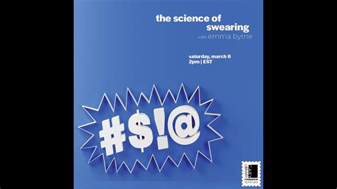 The Science Of Swearing With Emma Byrne Youtube