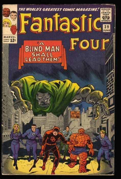 Fantastic Four 39 Vgfn 50 Doctor Doom Appearance Stan Lee