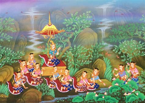 Sita Thai Painting Original Traditional Thai Art For Sale