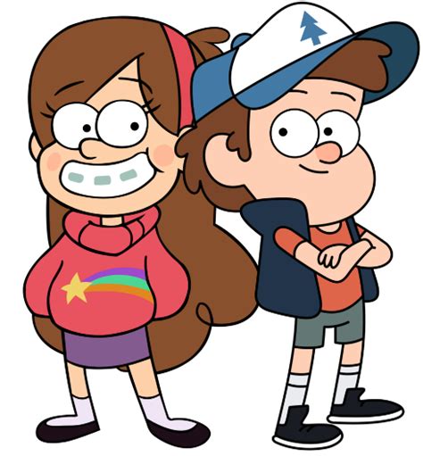 Mabel And Dipper The Gravity Falls Movie Vector By