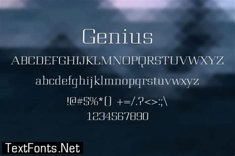 Genius Font