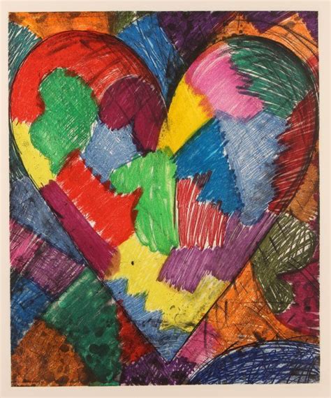 Jim Dine Etching A Beautiful Heart 1996 Lot 68 Jim Dine Jim Dine