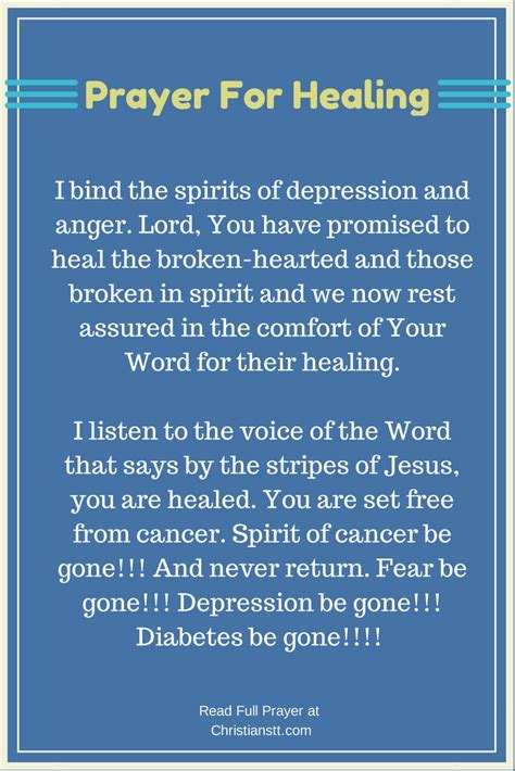 Christian Prayer For Healing Quotes Quotesgram