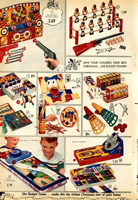 vintage shooting games from a 1955 spiegel catalog 1950s toys retro toys vintage toys vintage