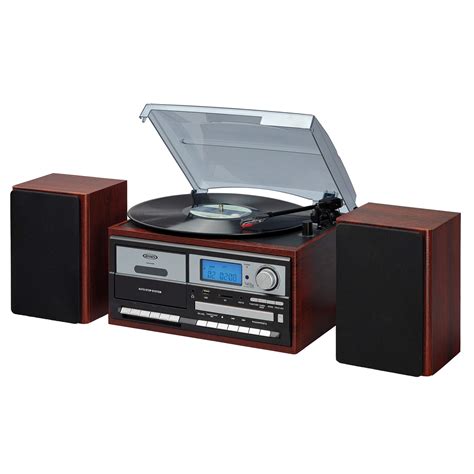 Buy Jensen Jta 575 3 Speed Stereo Turntable Mp3 Cd System With Cassette