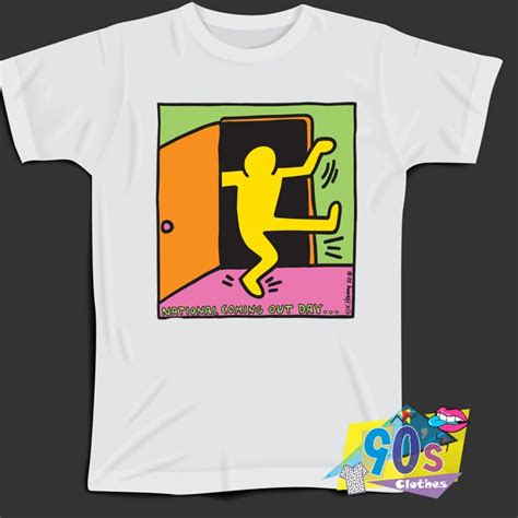 Keith Haring National Coming Out Day Custom Graphic T Shirt