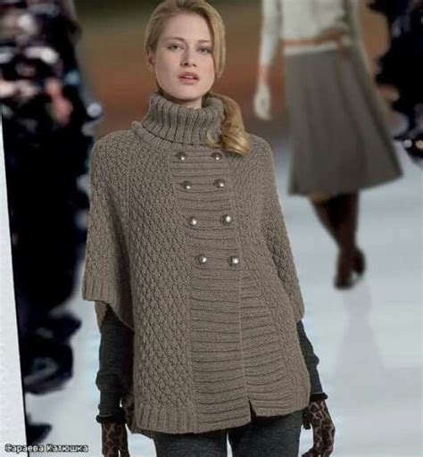 Patrones para tejer un chaleco circular a crochet. Pin de Josefina Villa en suéters de mujer | Diseño de ...