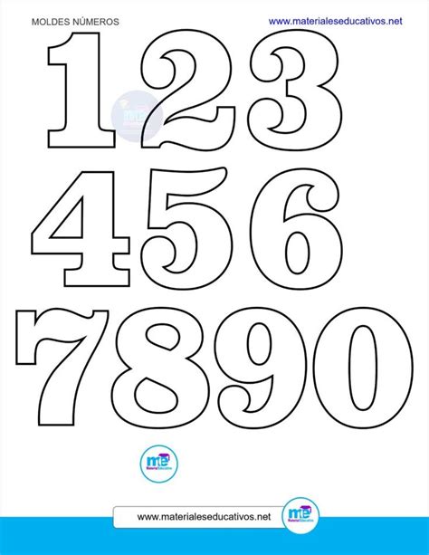 The Numbers Are Shown In Black And White For Each Number To Be Written