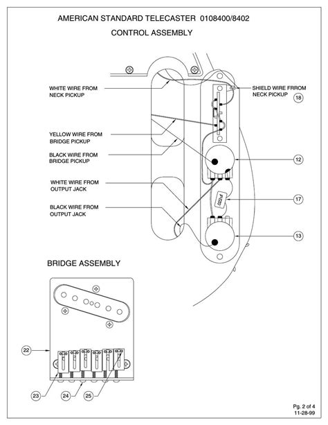 Free Audio Service Manuals Free Download Fender Telecaster Wiring Diagram