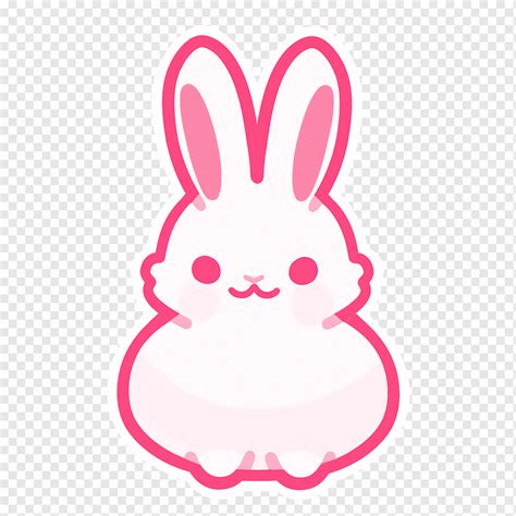 Bunny Rabbit Kawaii Cartoon Cute Pink Adorable Fluffy Anime