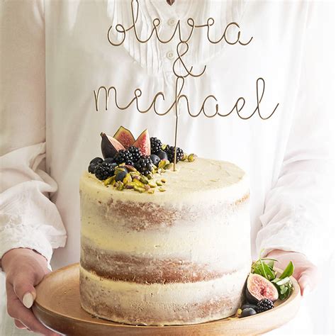 We design and create personalised cake toppers. Personalised Couples Names Cake Topper By The Letter Loft ...