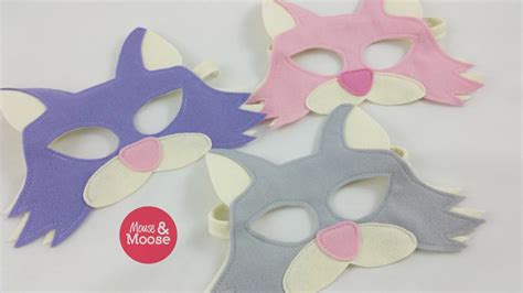 Wool Felt Cat Mask For Dress Up And Pretend Play Kitty Cat Etsy