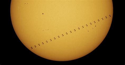Photographer Captures The Iss Crossing The Sun From His Backyard Petapixel