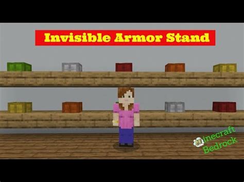 Minecraft Tutorial How To Make Invisible Armor Stand In Minecraft