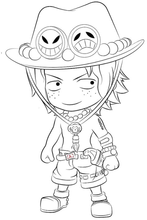 Kumpulan Foto Line Art Lembar Mewarnai Kartun One Piece Bajak Laut