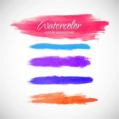 Free Vector Colorful Watercolor Splash
