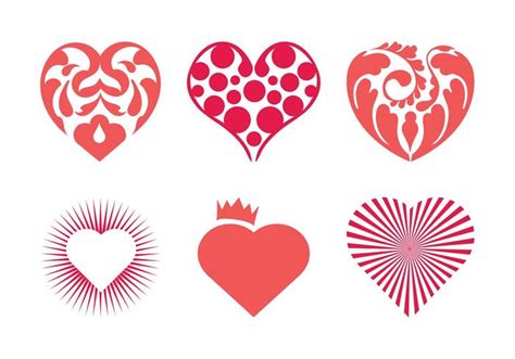 Vector Hearts Set Download Free Vector Art Stock Graphics And Images