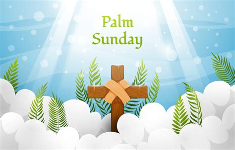 Palm Sunday Background 4978210 Vector Art At Vecteezy