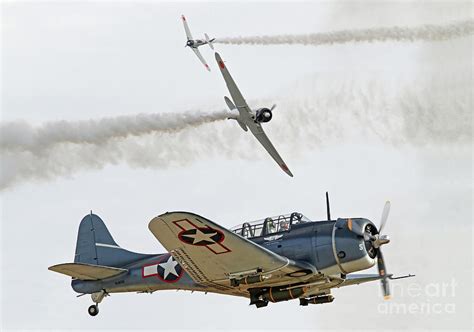 World War Ii Aerial Dogfight Photograph By Kevin Mccarthy Pixels