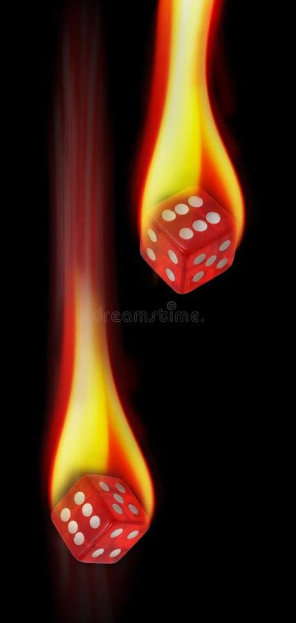 Dice On Fire Stock Photo Image Of Luck Burn Flame 79654510