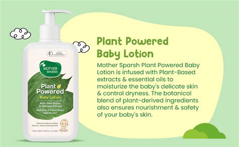Buy Mother Sparsh Plant Powered Natural Baby Lotion With Organic Shea