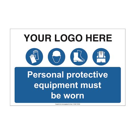 Ppe Safety Sign Free Uk Mainland Delivery
