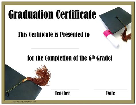 School Graduation Certificates | Customize online with or without a photo