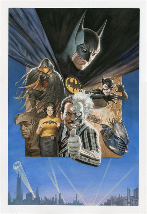 Splash Page Comic Art For Sale Artwork Batman 89 Painted Cover