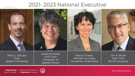 New Leadership Announced Engineering Deans Canada
