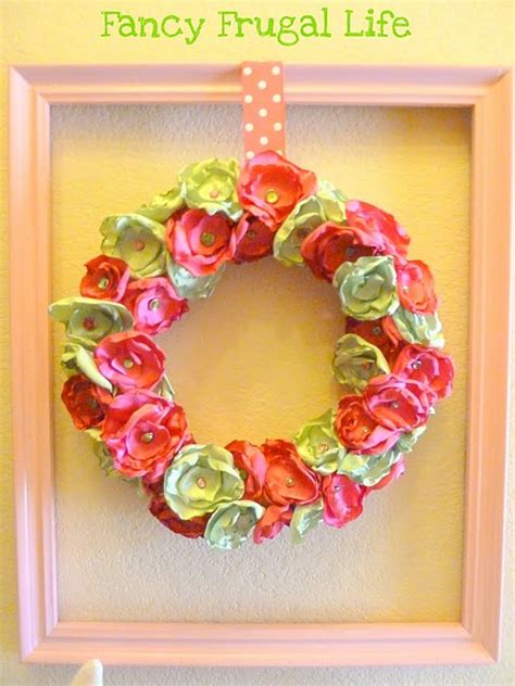 Diy Tutorial How To Make A Satin Flower Wreath Catch My Party