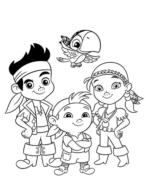 Jake And The Never Land Pirates Coloring Page Coloring Home