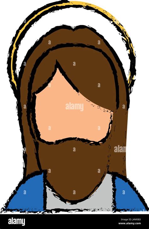 Jesuschrist Face Cartoon Stock Vector Image And Art Alamy