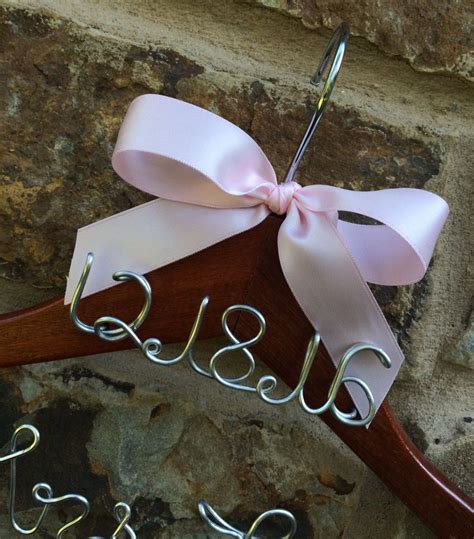 Personalized hanger with date Wire hanger Mrs Hanger Hanger | Personalized hangers, Name hangers ...