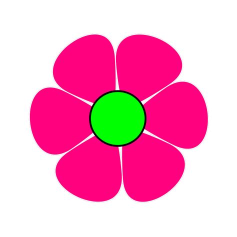 Pink Cartoon Flower Png
